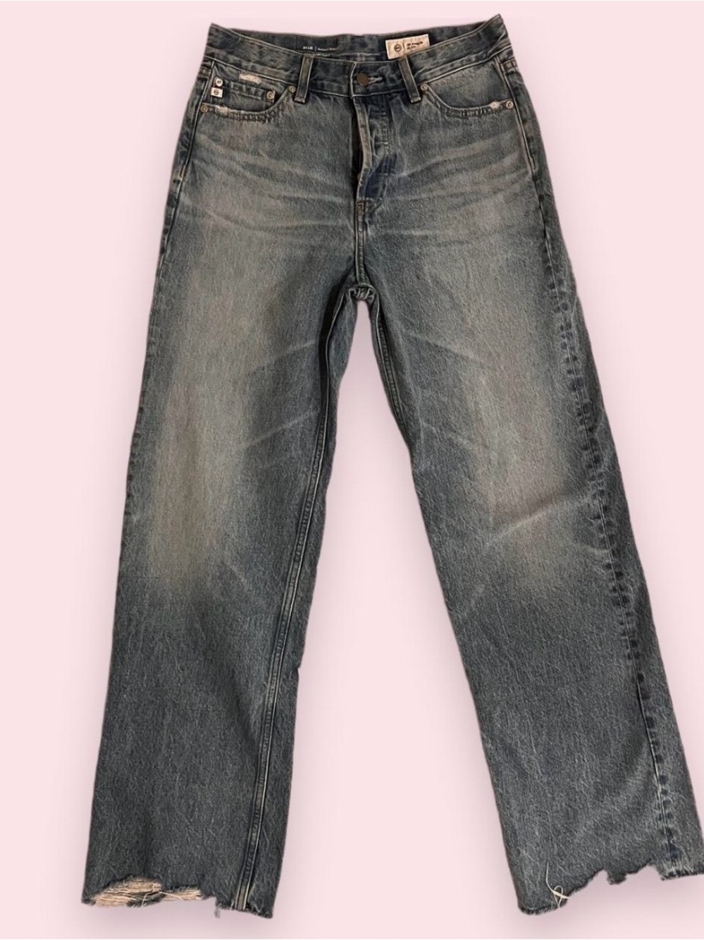 AG Adriano Goldschmied Billie Relaxed Straight Jeans size 24